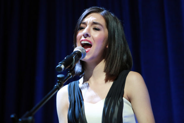 Christina Grimmie performs at the To the Rescue! benefit gala, in support of HSUS animal rescue work, in November 2015.