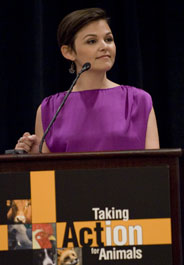 Actress Ginnifer Goodwin at Taking Action for Animals 2009