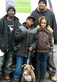 End Dogfighting anti-dogfighting advocate Sean Moore and Pit Bull Training Team student Terrence Murphy