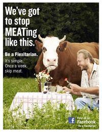 Ad for Compass' “Be a Flexitarian” initiative