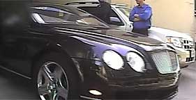 Richard Berman departs his office in his Bentley, a luxury car