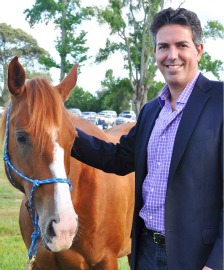 Wayne Pacelle at the Doris Day Horse Rescue and Adoption Center in Texas