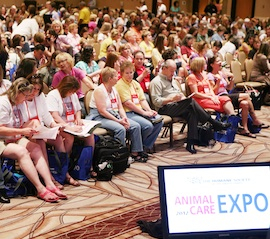 Welcome session at Animal Care Expo 2012