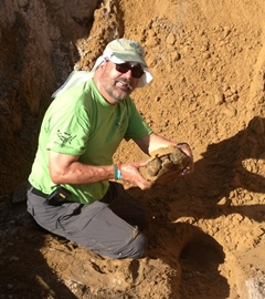 Dave with gopher tortoise