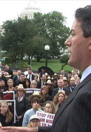 Wayne Pacelle at anti-horse slaughter rally on Capitol Hill