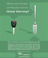 HSUS animal agriculture global warming ad