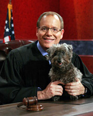 Judge David Young and his dog Maggie